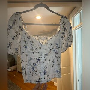 Linen corset top reformation